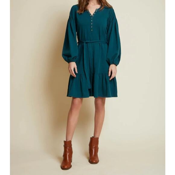 Nation LTD Talli Flounce Mini in Deep Teal NWT size S - Picture 3 of 10
